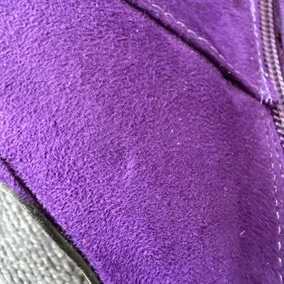 EUC Thalia Sodi Womens Ohlivia Lace Up Faux Suede Ankle Booties In PLUM Size 7.5 - Picture 9 of 15